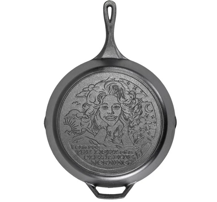 13.25" Light of a Clear Blue Morning Dolly Parton Skillet