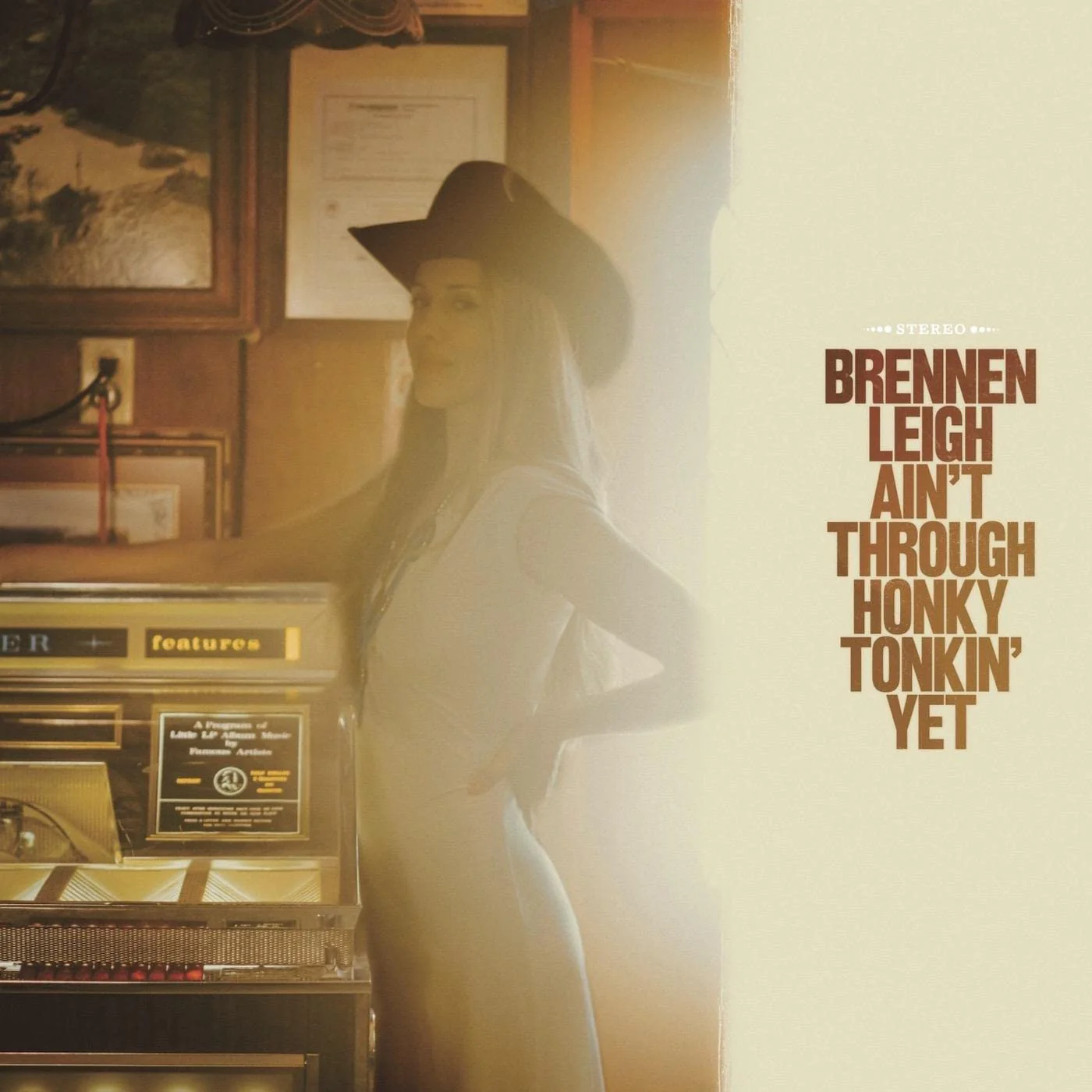 BRENNEN LEIGH: AIN'T THROUGH HONKY TONKIN' VINYL LP