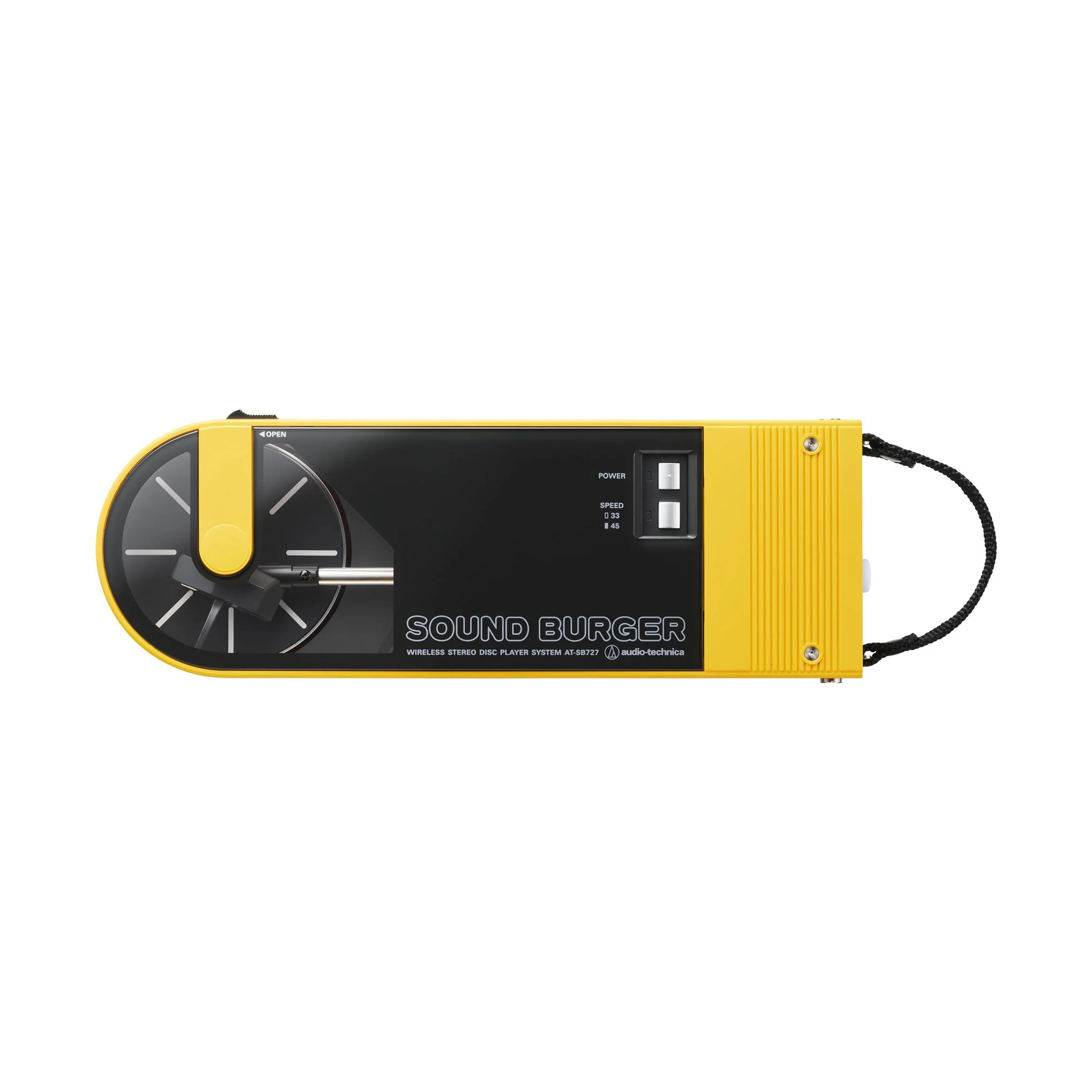 Audio Technica AT-SB727-YL Sound Burger Bluetooth Turntable Portable Yellow - Image 3
