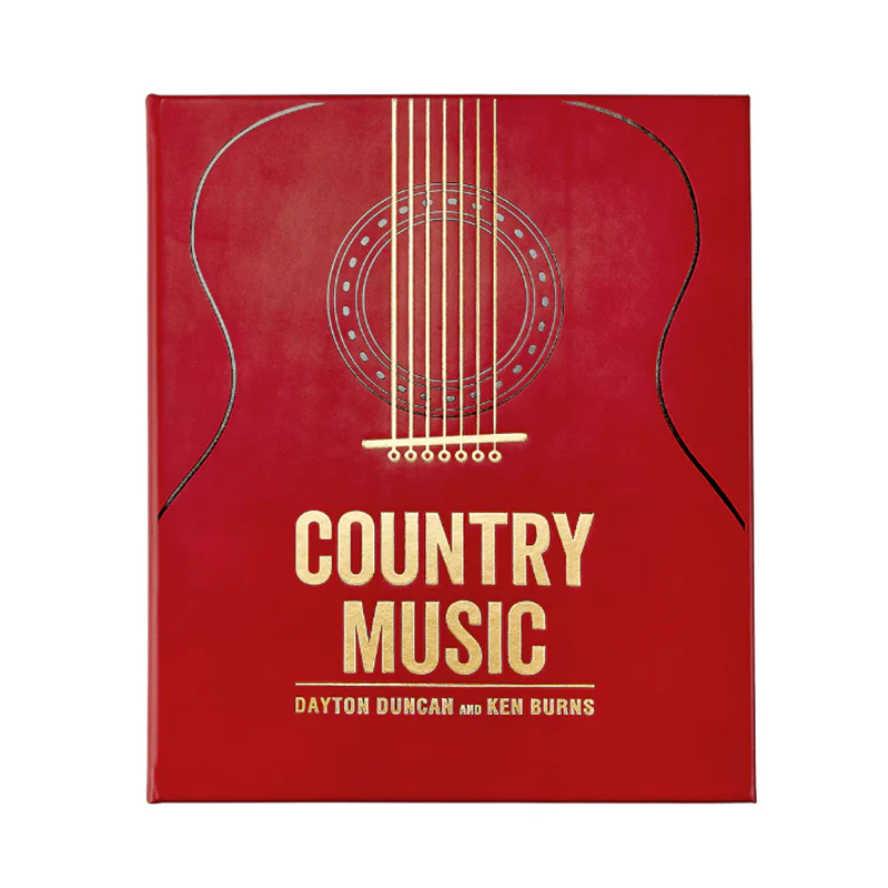 COUNTRY MUSIC LEATHER BOUND BOOK