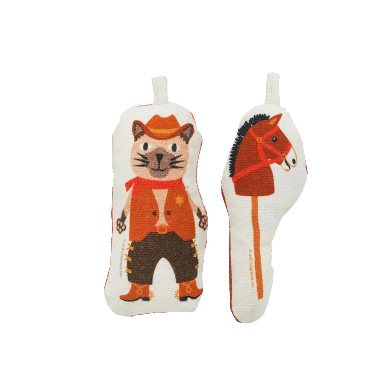COWBOY & TOY HORSE CAT TOY SET - Image 2