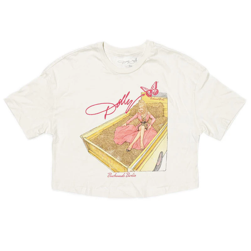 LivyLu x Dolly Parton Backwoods Barbie Cropped T-Shirt