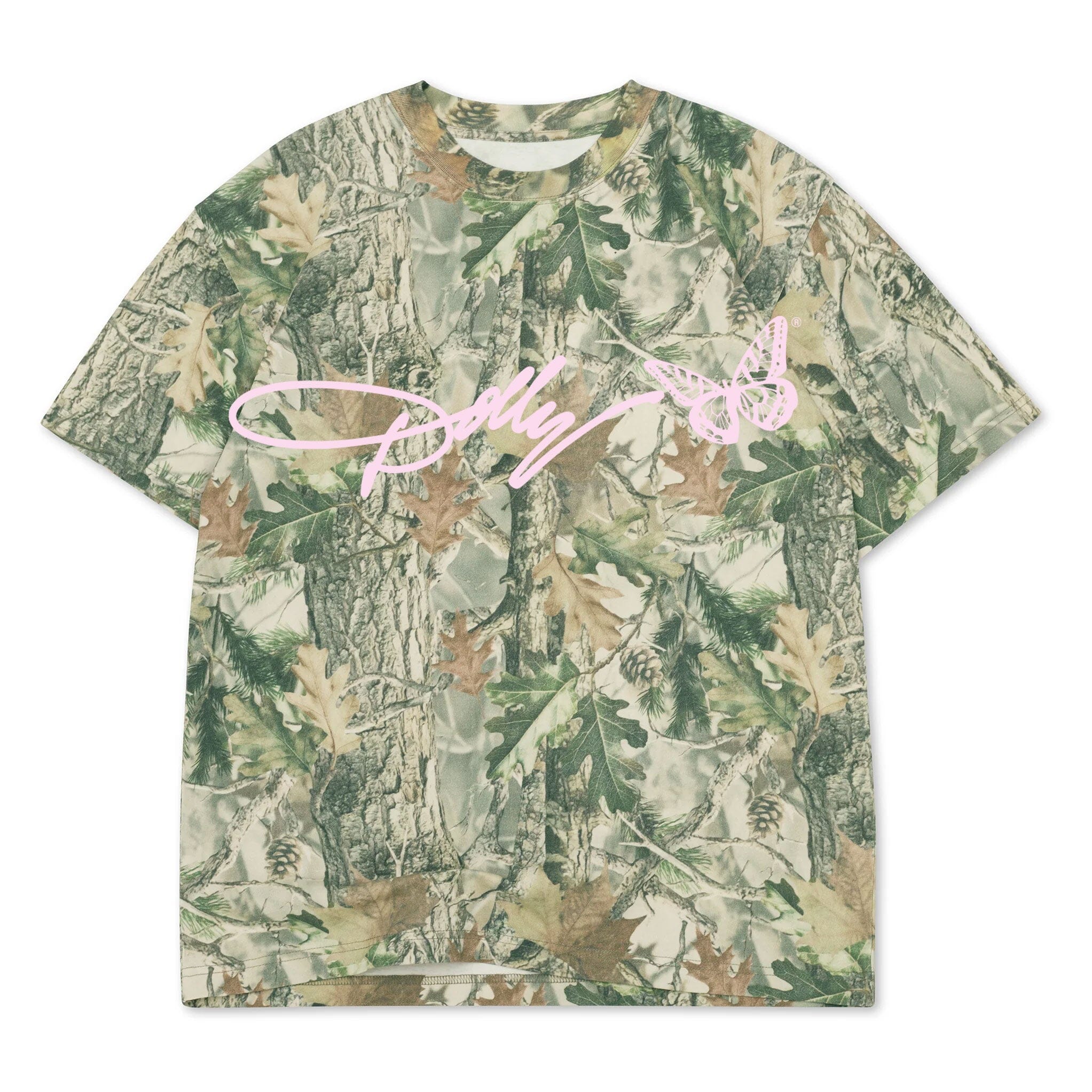 Dolly Parton Signature Script Camouflage T-Shirt