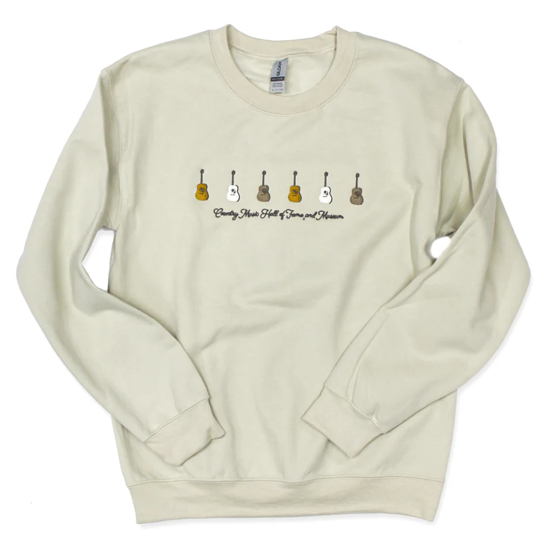 EMBROIDERED GUITAR CREWNECK SWEATSHIRT - Image 5