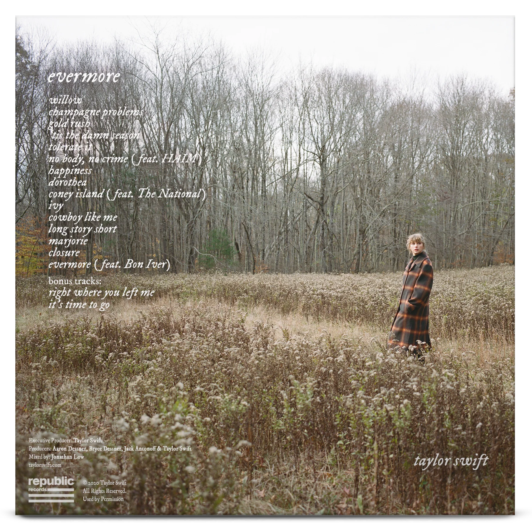 TAYLOR SWIFT: EVERMORE VINYL LP - Image 2