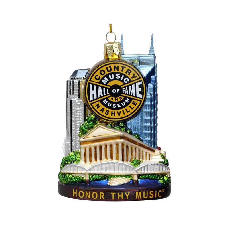 Hall of Fame Blown Glass Ornament - Image 2