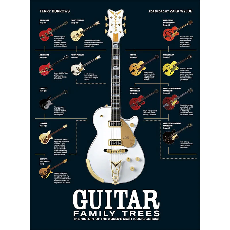 Guitar Family Trees: The History of the World's Most Iconic Guitars by Terry Burrows