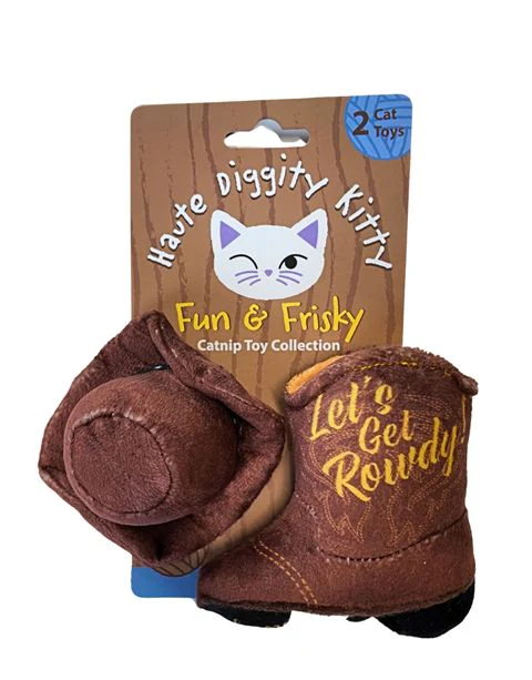 Kitty Cowboy Hat & Boot Toy