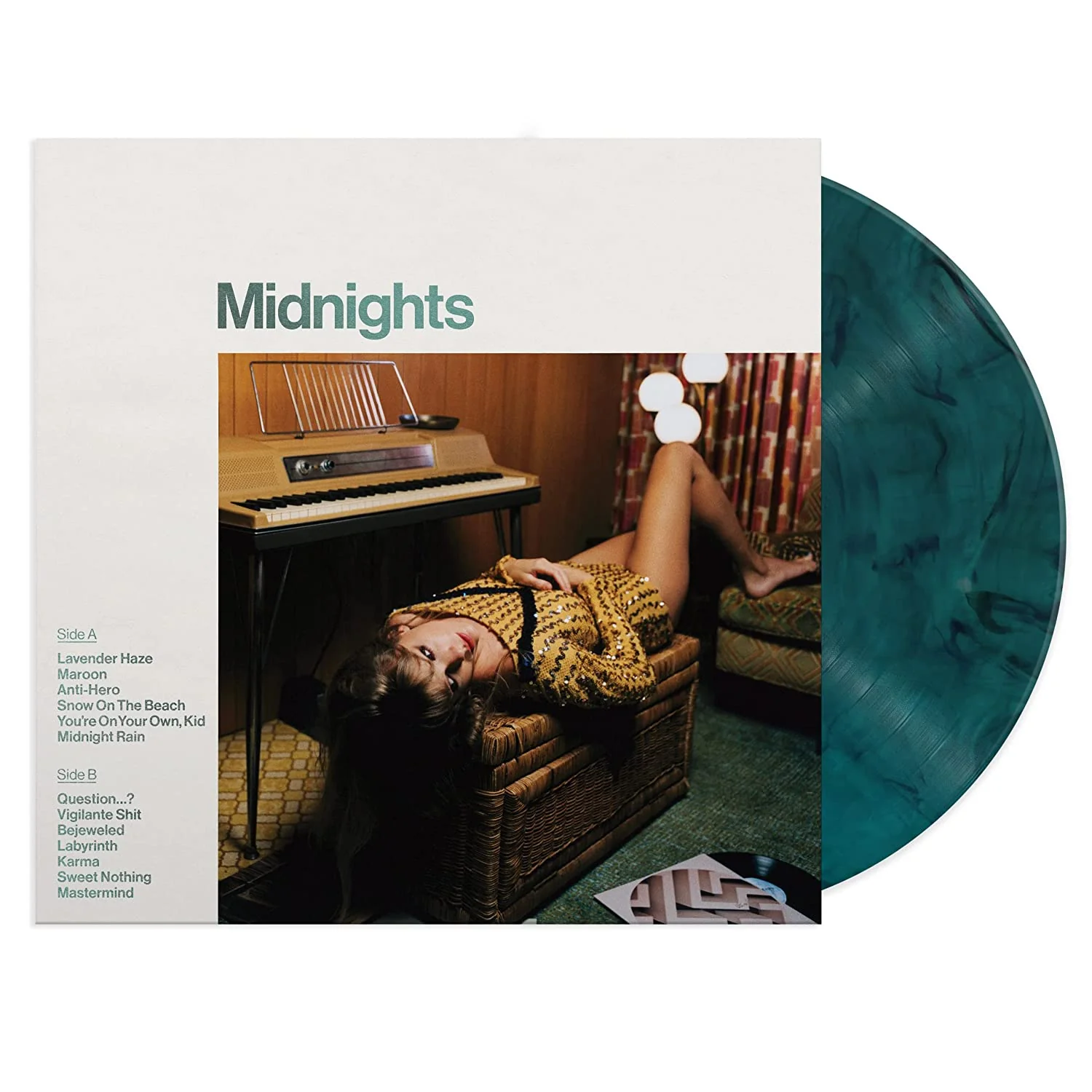 TAYLOR SWIFT: MIDNIGHTS VINYL LP - JADE GREEN