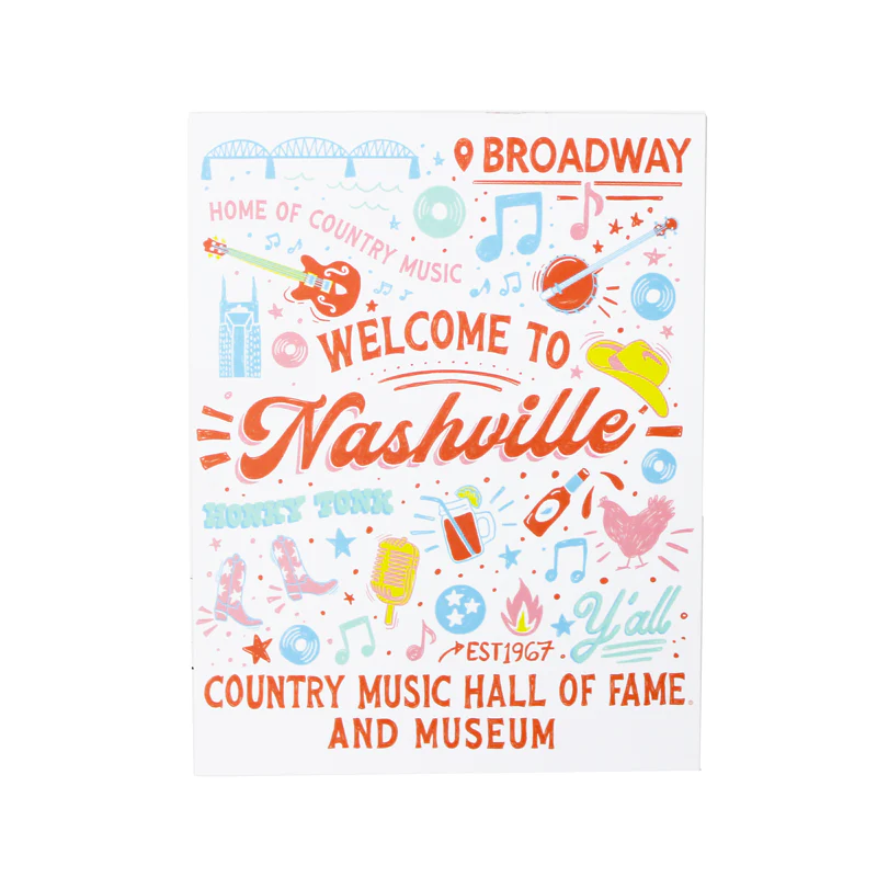 NASHVILLE COLLAGE POSTCARD
