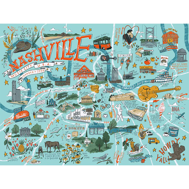 NASHVILLE ILLUSTRATED PUZZLE - Image 2