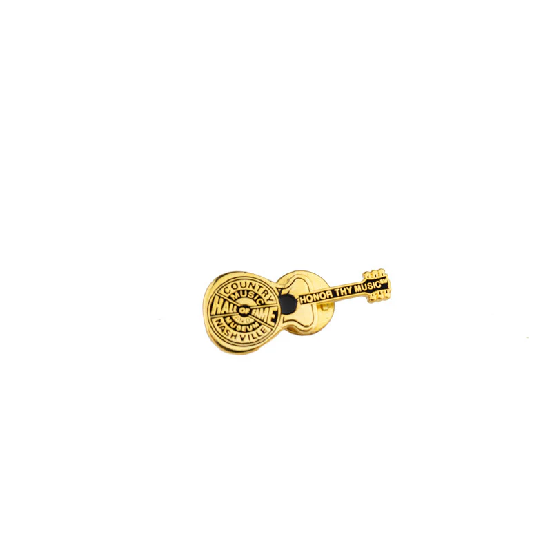 SMALL GOLD GUITAR PIN