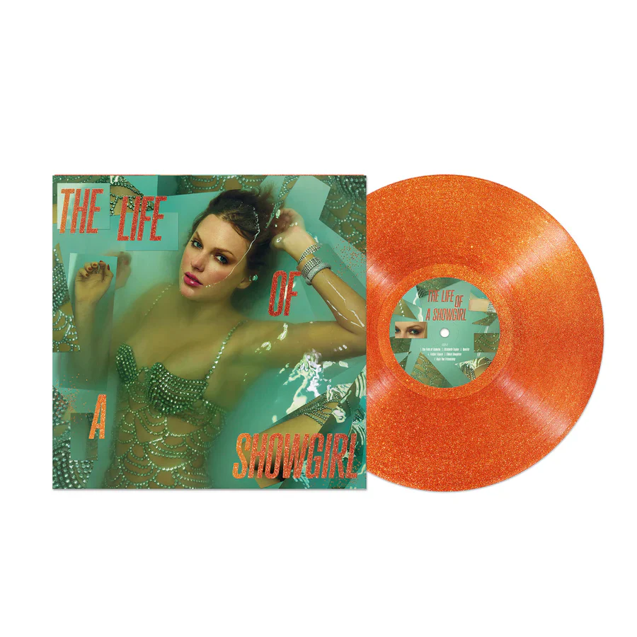 Taylor Swift: The Life of a Showgirl Orange Glitter LP